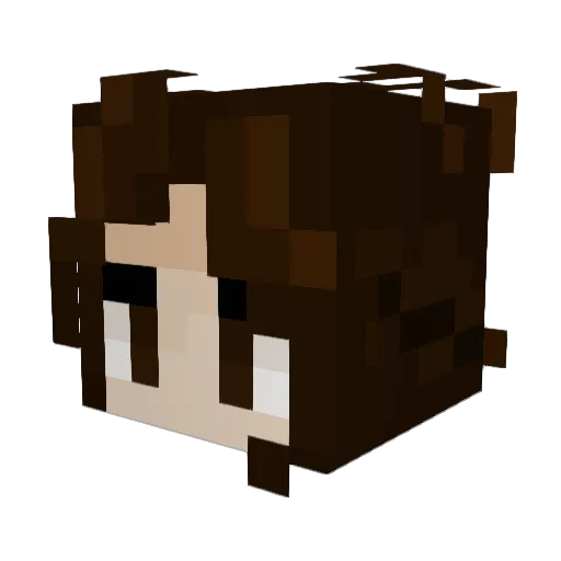 mElori Minecraft avatar head, 3D render