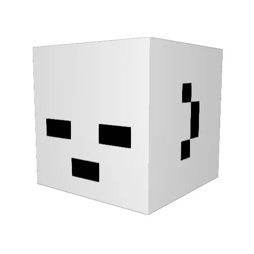 mEmELXIX Minecraft avatar head, 3D render