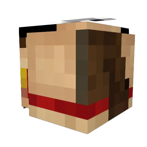 mFm07 Minecraft avatar head, 3D render