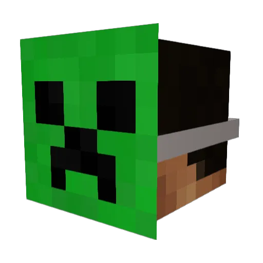 mIOxOIm Minecraft avatar head, 3D render