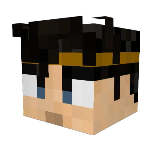 mKeung Minecraft avatar head, 3D render
