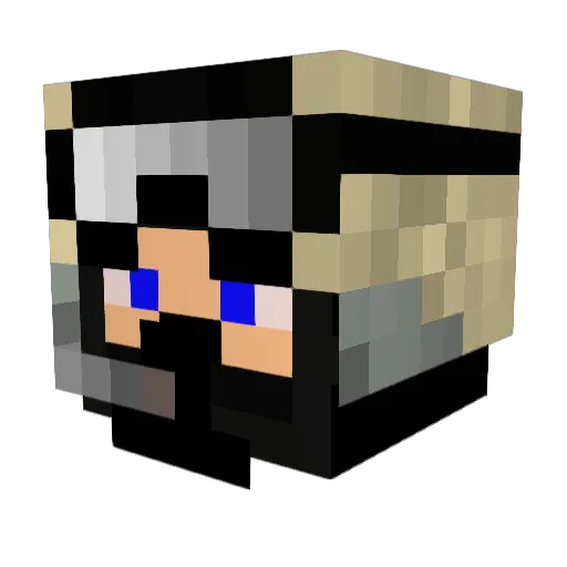 mLg_muzzmaster Minecraft avatar head, 3D render