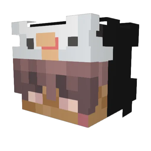 mOreo_ Minecraft avatar head, 3D render