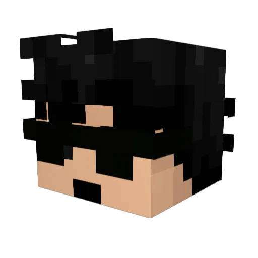 mQsa18 Minecraft avatar head, 3D render