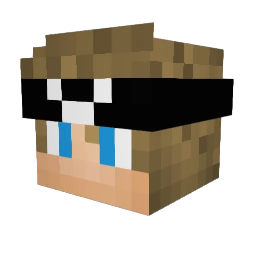 mRamsdahl Minecraft avatar head, 3D render