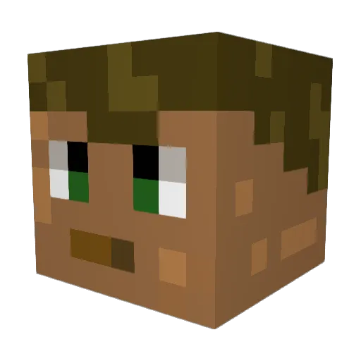 mSchulzz Minecraft avatar head, 3D render