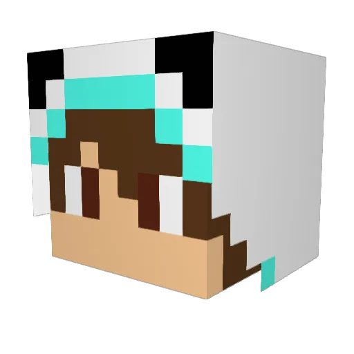 mTheCrow Minecraft avatar head, 3D render
