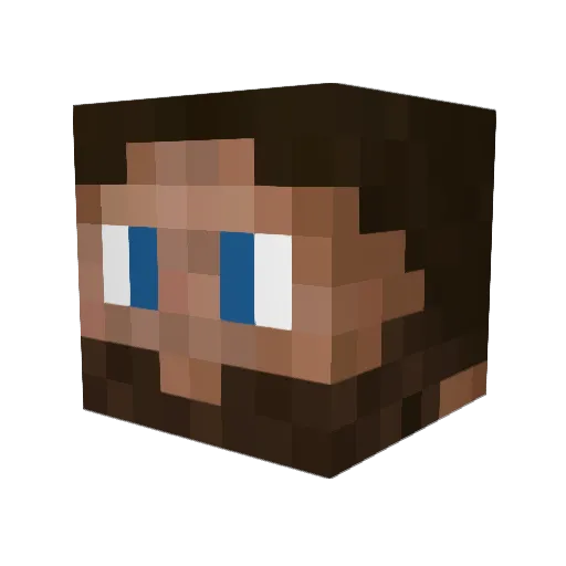 mVst3rm1nd Minecraft avatar head, 3D render