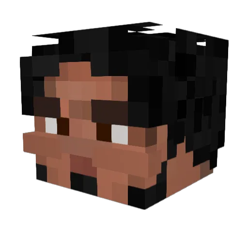 mY_Gotaga Minecraft avatar head, 3D render