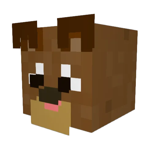 m_42 Minecraft avatar head, 3D render