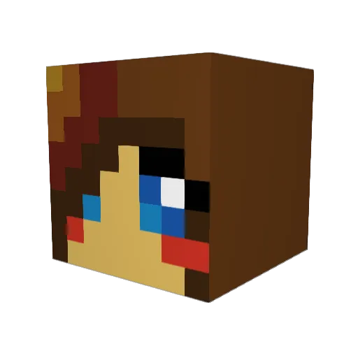 m_4_mee Minecraft avatar head, 3D render