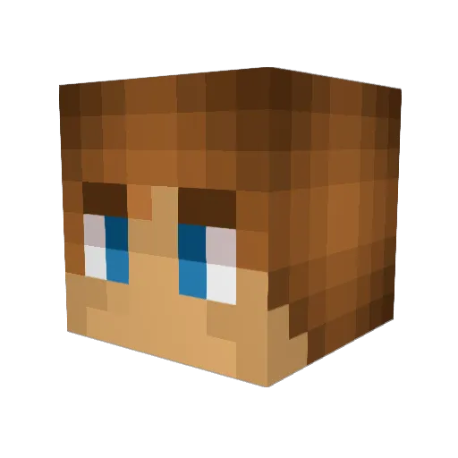 m_6onz Minecraft avatar head, 3D render