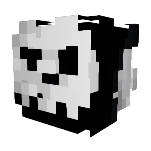 m_716 Minecraft avatar head, 3D render