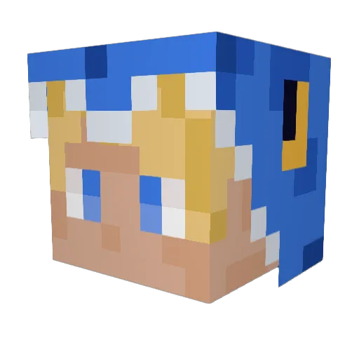 m_Akylb Minecraft avatar head, 3D render