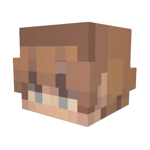 m_a_x___ Minecraft avatar head, 3D render