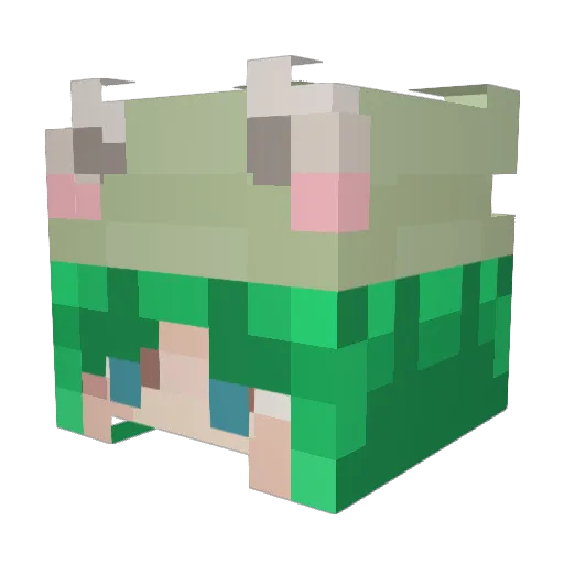m_adds Minecraft avatar head, 3D render