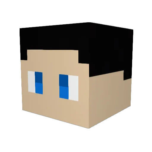 m_angelo Minecraft avatar head, 3D render