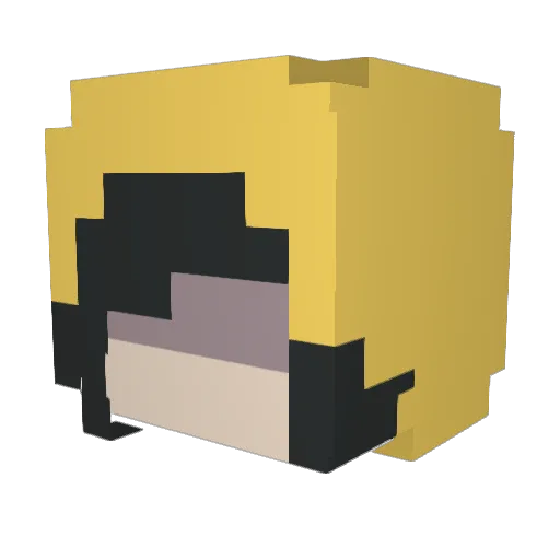 m_arya Minecraft avatar head, 3D render