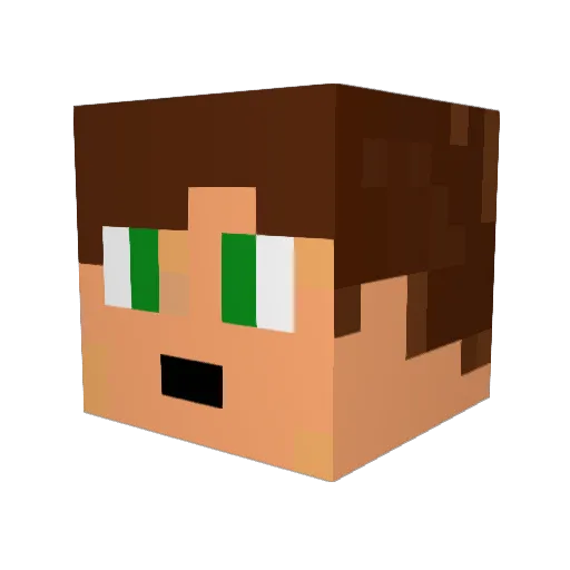 m_b_b_w_a_v_e Minecraft avatar head, 3D render