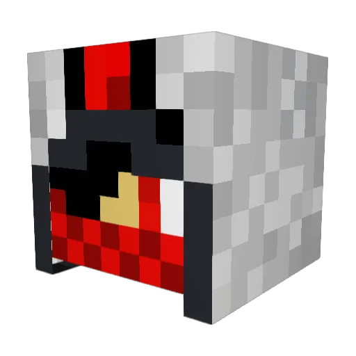 m_bite Minecraft avatar head, 3D render