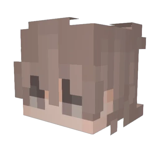 m_cvin Minecraft avatar head, 3D render