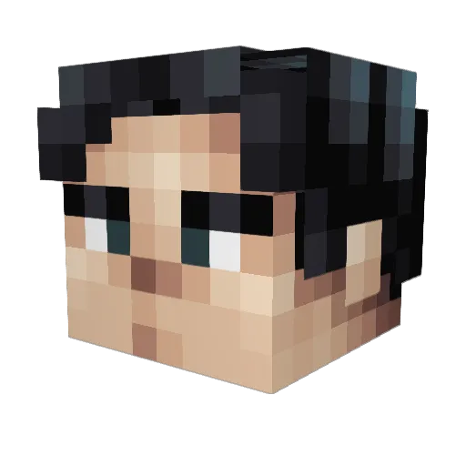 m_edvardsson Minecraft avatar head, 3D render