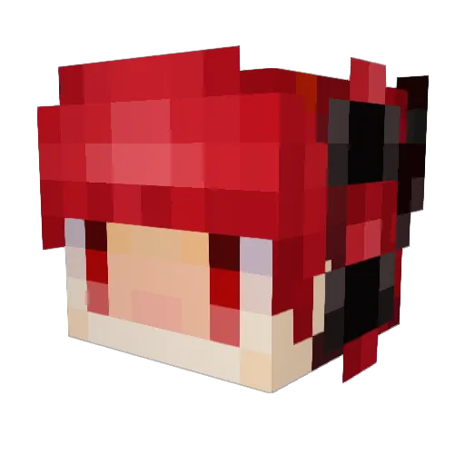 m_kiyo Minecraft avatar head, 3D render