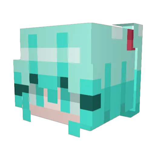 m_ku Minecraft avatar head, 3D render
