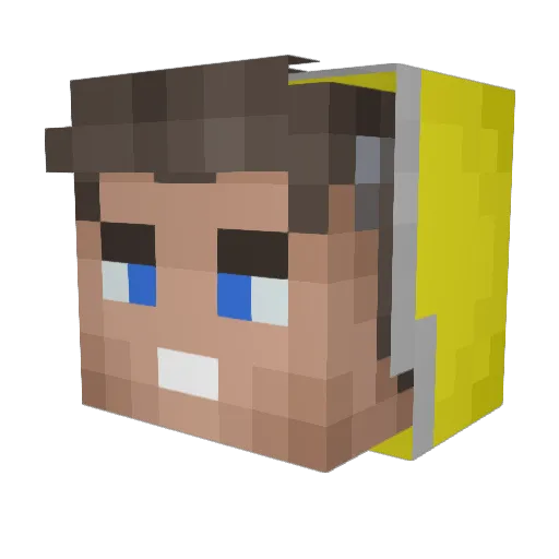 m_luwre54 Minecraft avatar head, 3D render