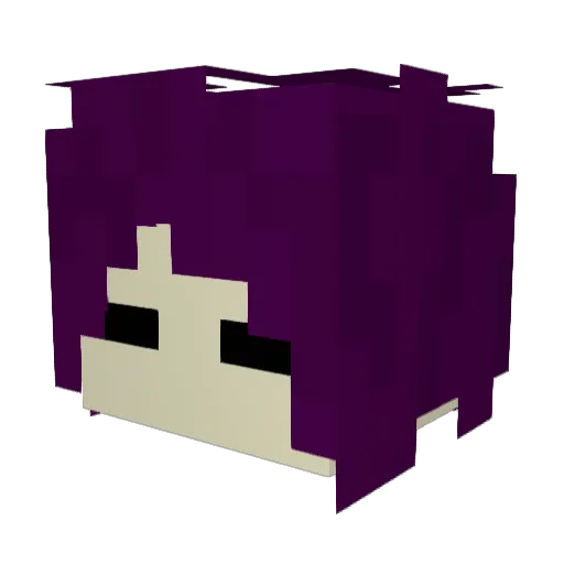 m_meki Minecraft avatar head, 3D render