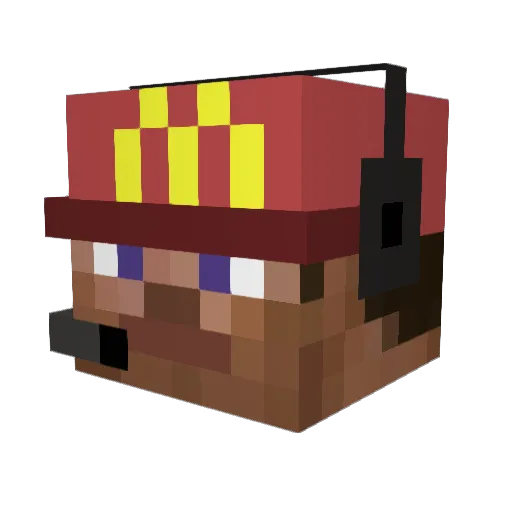m_mn1z Minecraft avatar head, 3D render