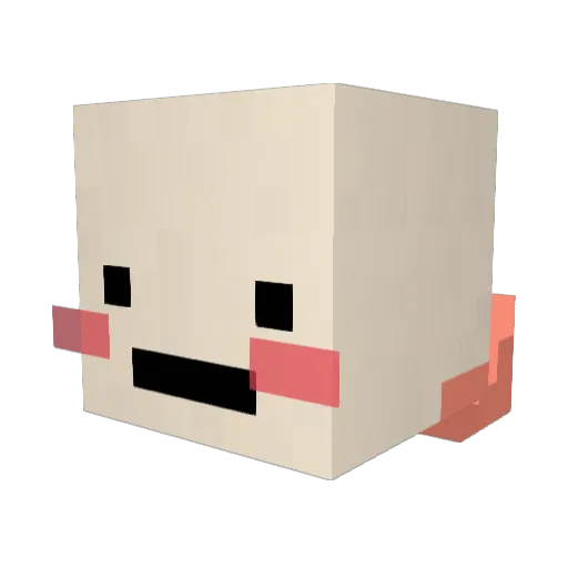 m_ng Minecraft avatar head, 3D render