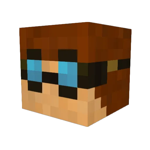m_rock10 Minecraft avatar head, 3D render