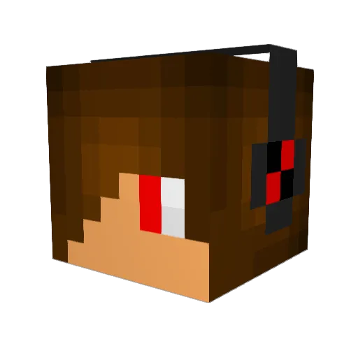 m_spin1 Minecraft avatar head, 3D render