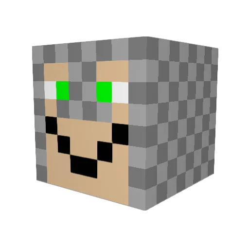 m_stoddard Minecraft avatar head, 3D render