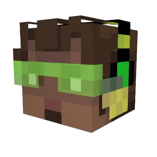 m_vagmaker Minecraft avatar head, 3D render