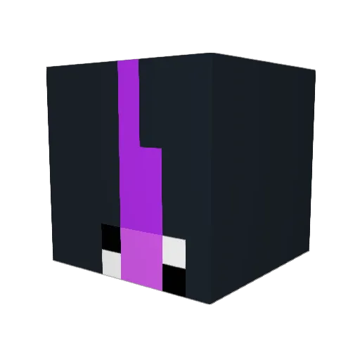 m_worm Minecraft avatar head, 3D render