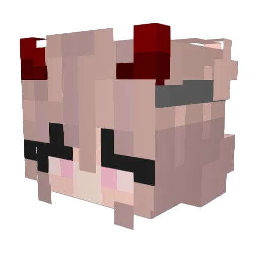 m_xy_p Minecraft avatar head, 3D render
