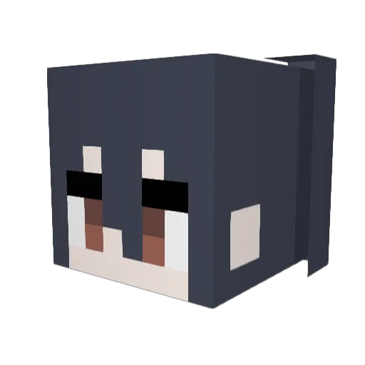 m_yasima Minecraft avatar head, 3D render