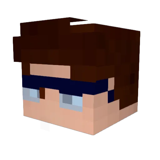ma1novich Minecraft avatar head, 3D render