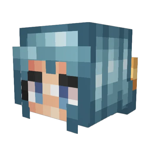 ma2000xi Minecraft avatar head, 3D render