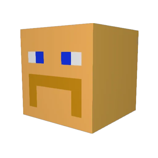 ma212166 Minecraft avatar head, 3D render