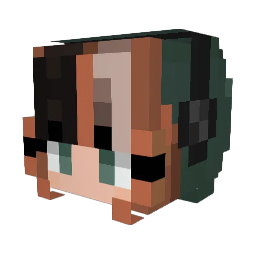 ma3washere Minecraft avatar head, 3D render