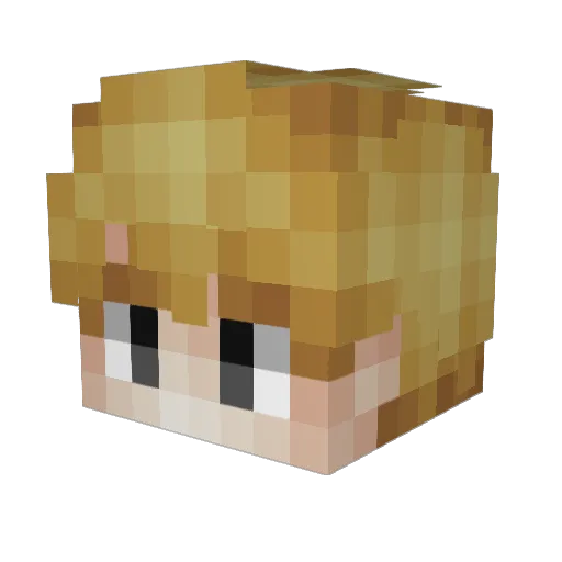 ma4t Minecraft avatar head, 3D render
