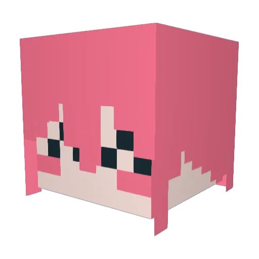 ma6in Minecraft avatar head, 3D render