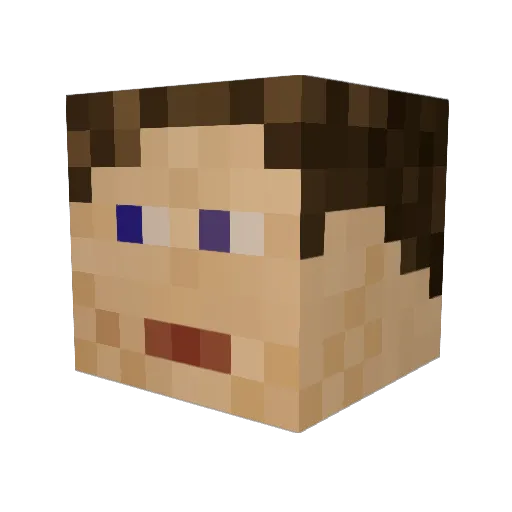 maDmaXnS Minecraft avatar head, 3D render