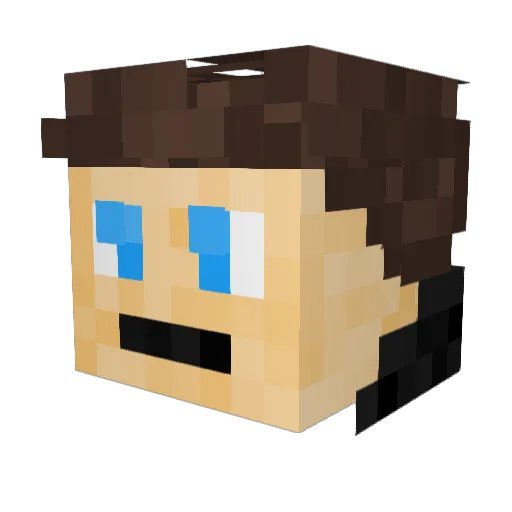 maKKsek_ Minecraft avatar head, 3D render