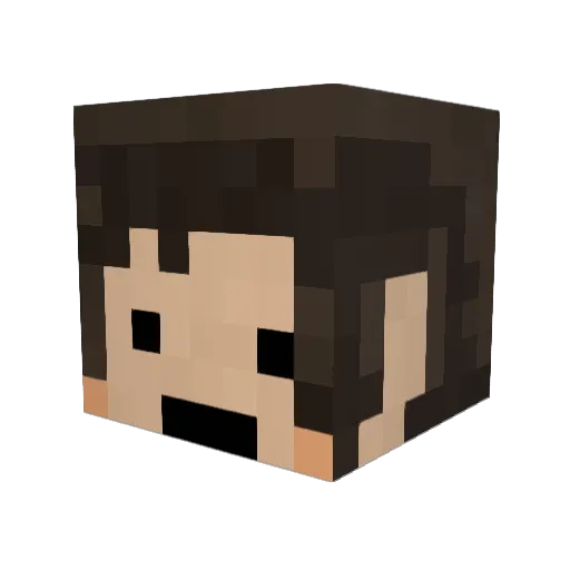 maLpah2 Minecraft avatar head, 3D render