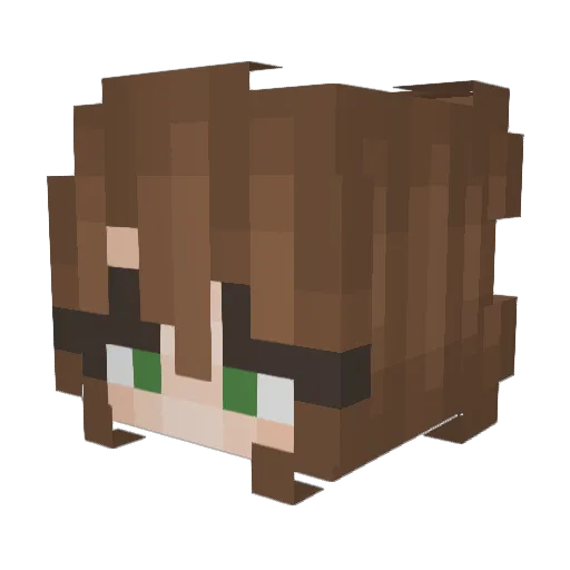 maNual1337 Minecraft avatar head, 3D render