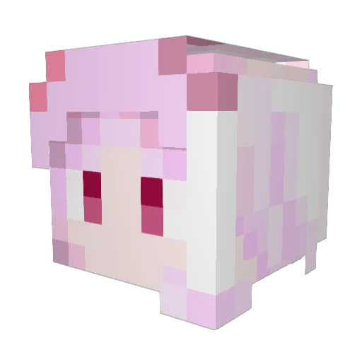 maXLunHuI Minecraft avatar head, 3D render